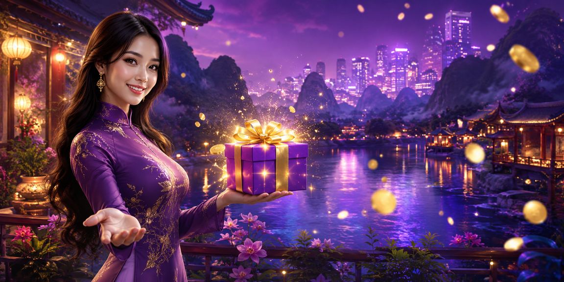Không gian cá cược về đêm tại Ninh Bình với ánh đèn neon lung linh đặc trưng