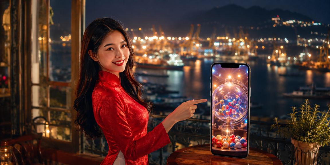 Người phụ nữ Vũng Tàu mặc áo dài tham gia xổ số online bt2